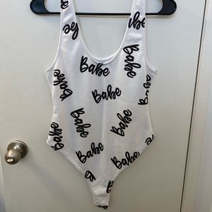 Fashion Nova Babe bodysuit